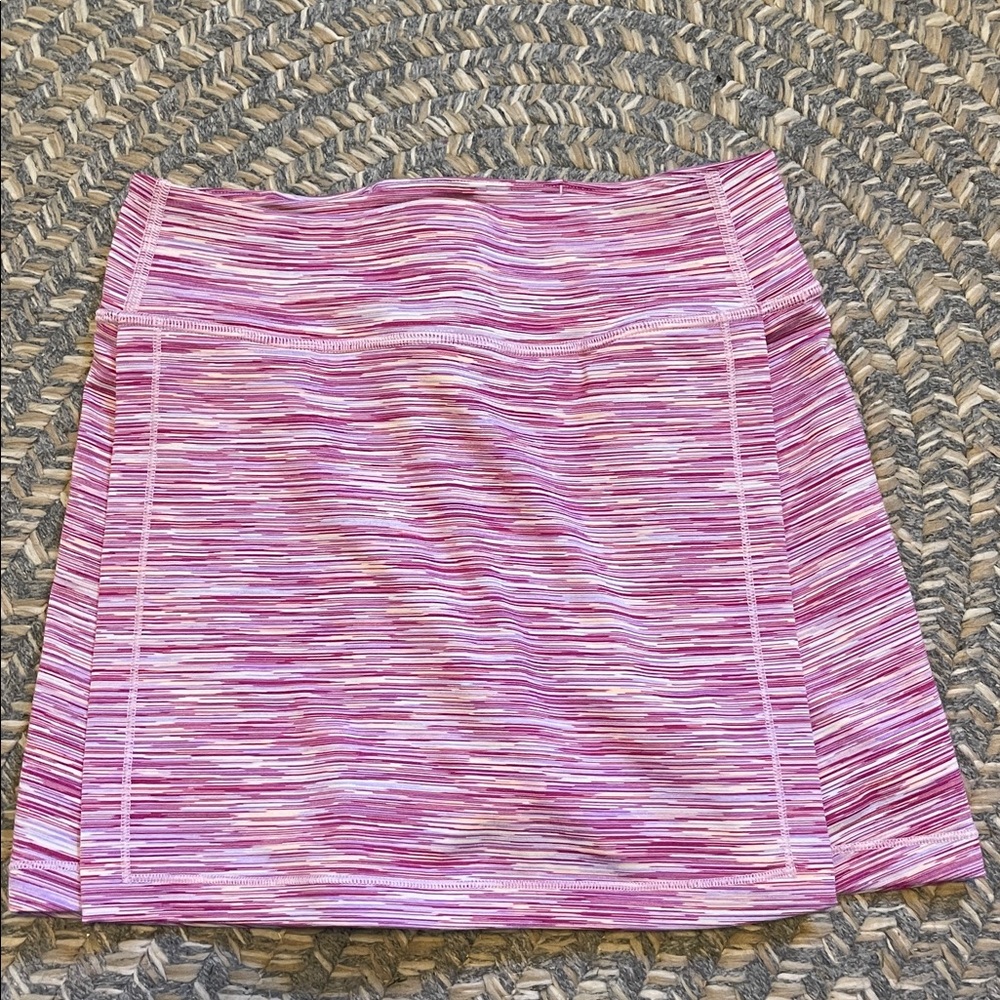 Athleta Pink and White Skort - Size Medium (8-10)